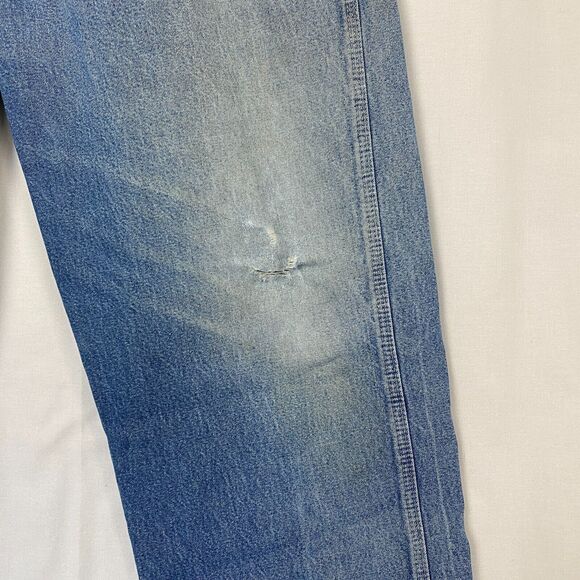 Pointer Brand Carpenter Jeans Mens 40x32 Distressed Workwear Vintage USA Made - Picture 4 of 15